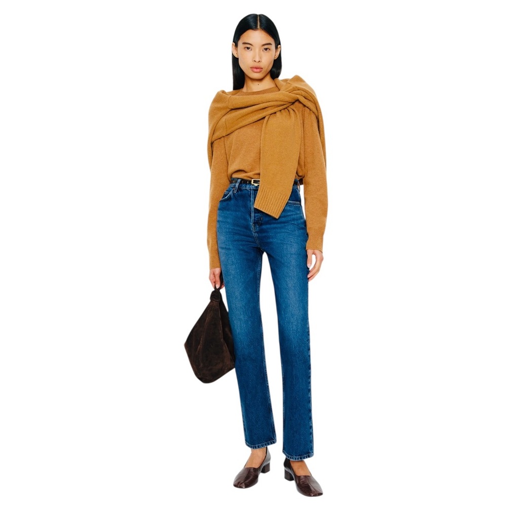 REFORMATION THE NEW CYNTHIA HIGH RISE STRAIGHT LEG JEAN.